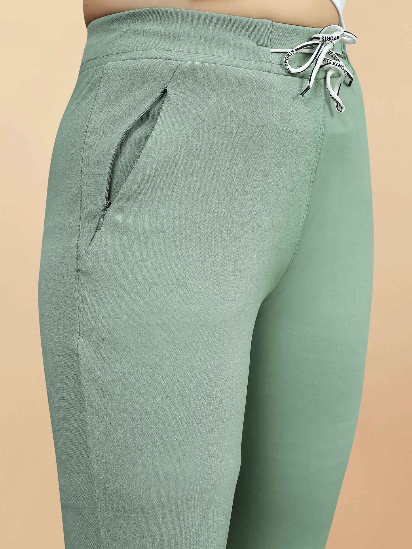 Stylish Casual Wear Women's Lycra green Jeggings with Front Pocket - Versatile and comfortable green jeggings for everyday wear. Shop now at Rheycart.com