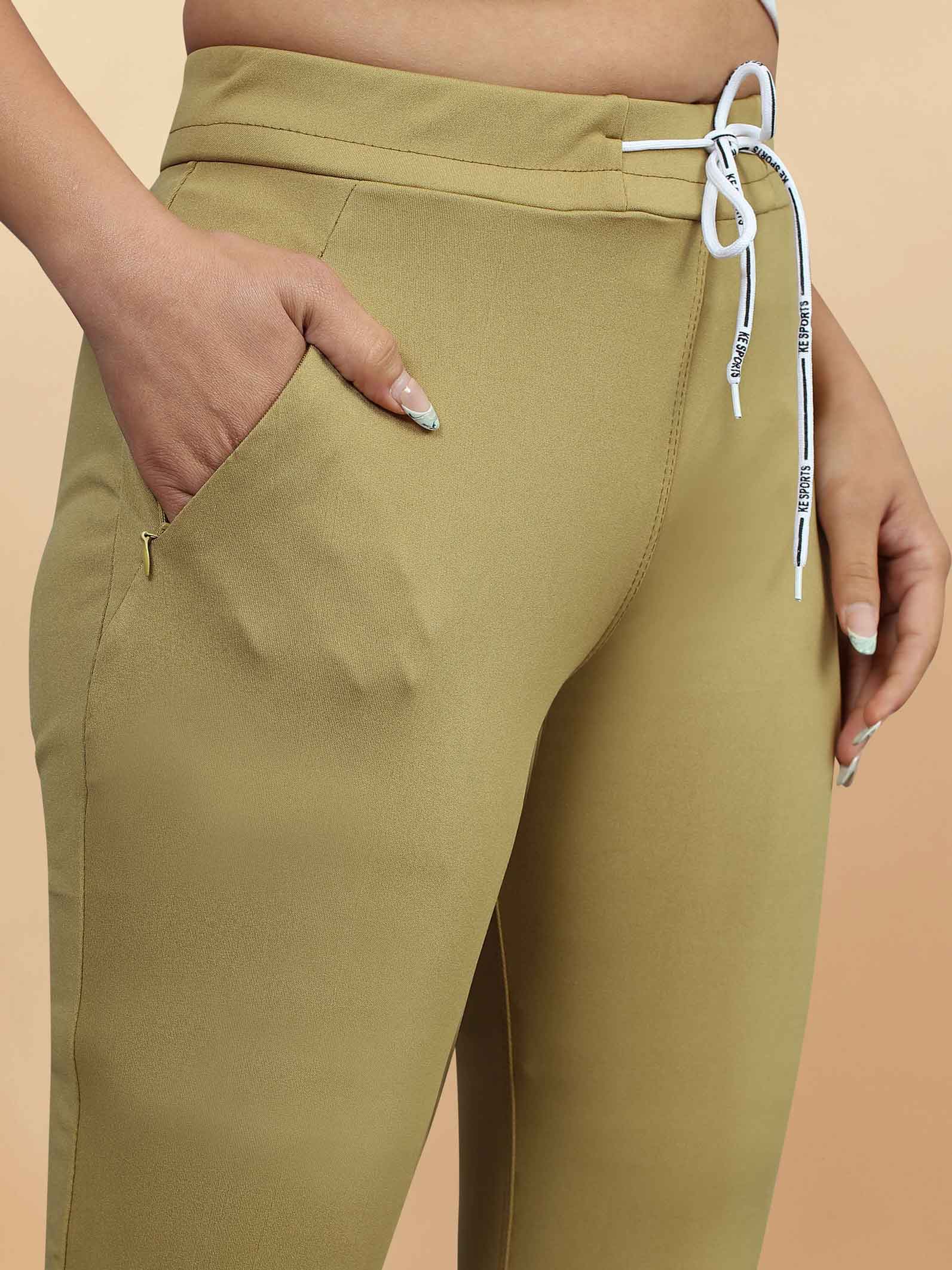 Stylish Women's Lycra Brown Jeggings with Front Pocket - Perfect blend of comfort and style for casual wear. Elevate your everyday look with these trendy jeggings! Available now at our store. Don't miss out on our latest collection of women's fashion essentials. Shop today