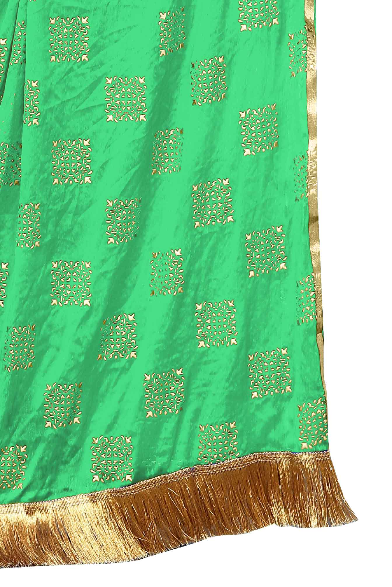 Women's Fancy Chiffon Printed Dupatta (Green)