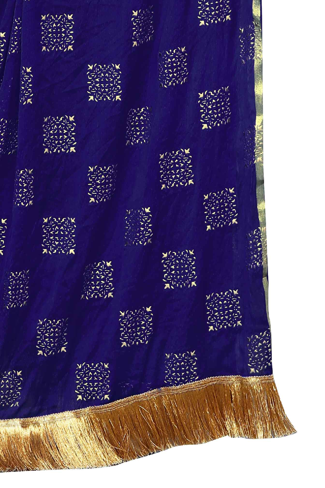 Navy blue dupatta from Rheycart, ideal for festive, casual, office, and traditional wear. This lightweight and easy-to-carry accessory adds a stylish and elegant touch to any outfit. Its versatile design enhances the ethnic look of both women and girls, making it a perfect choice for various occasions